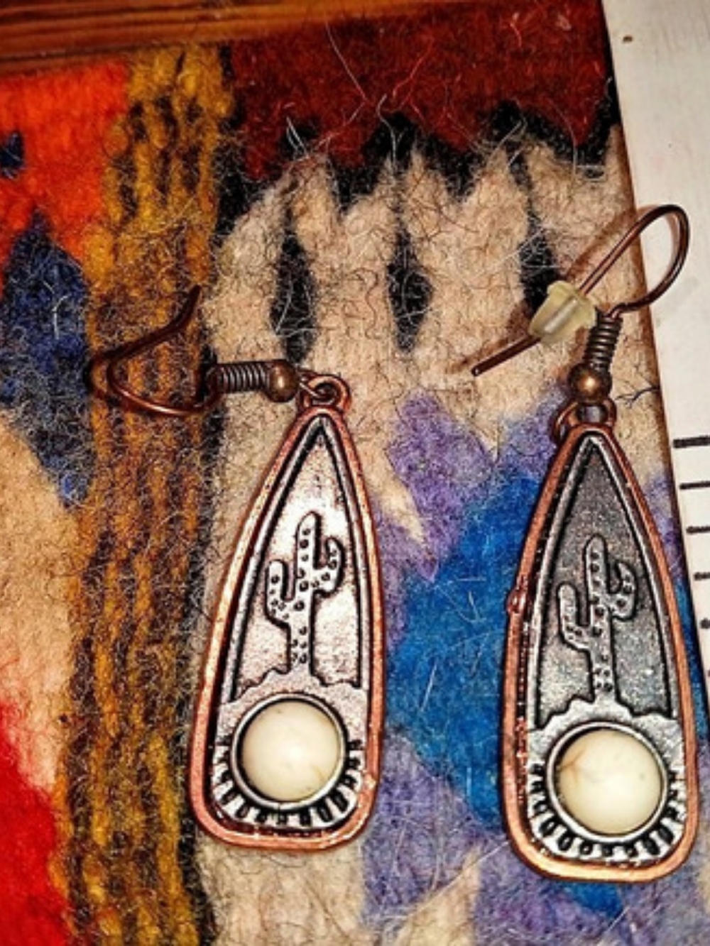 Copper-Tone Dangle Earrings